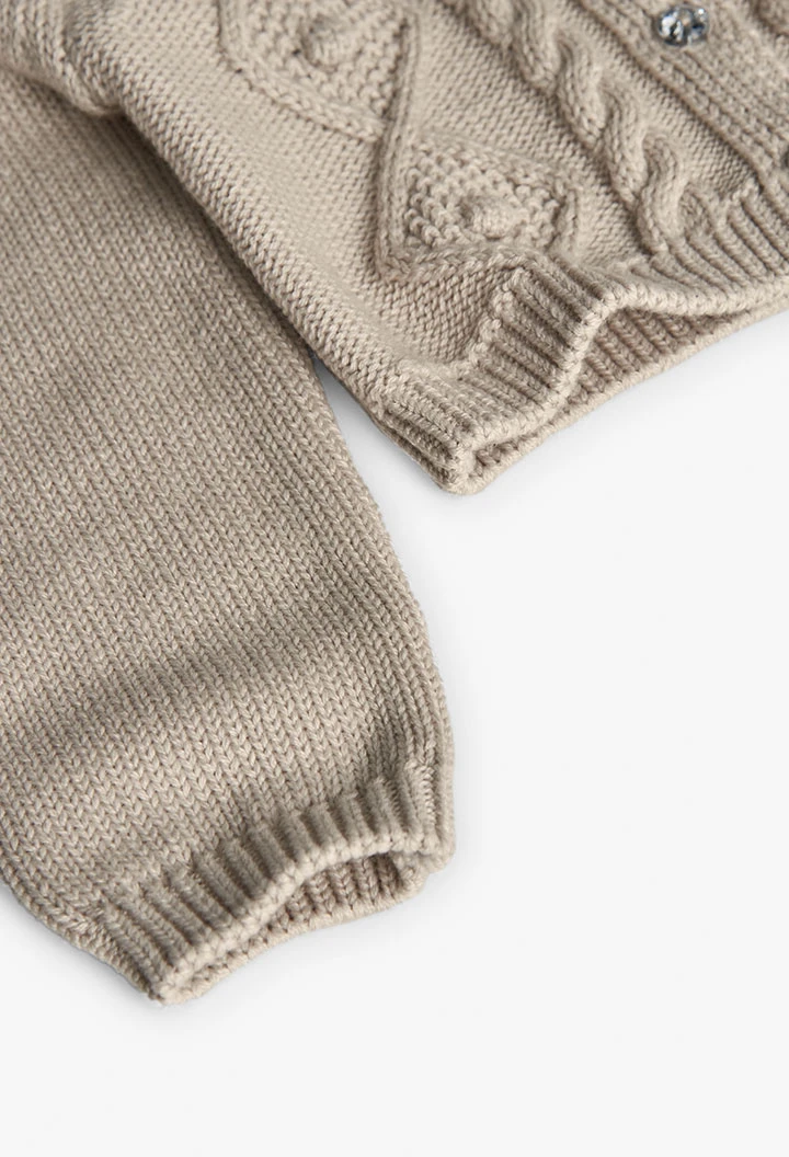 Giacca bambina beige