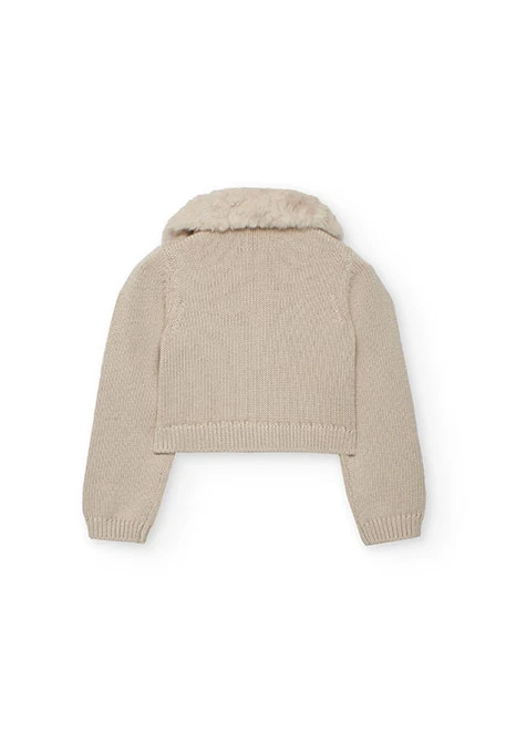 Giacca bambina beige