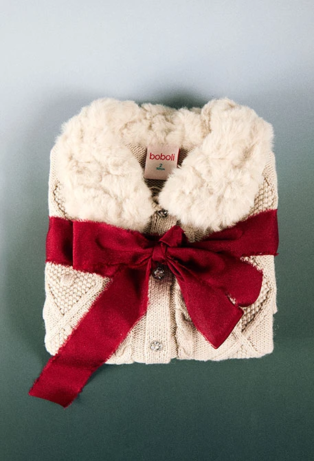 Veste fille beige