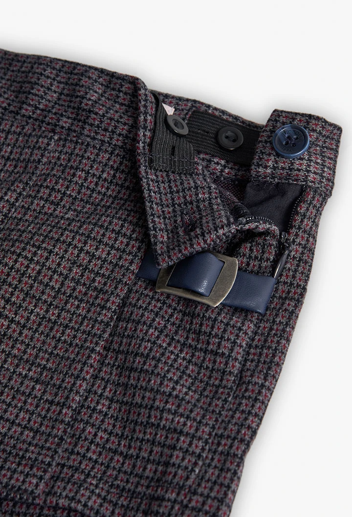 Dark grey houndstooth shorts