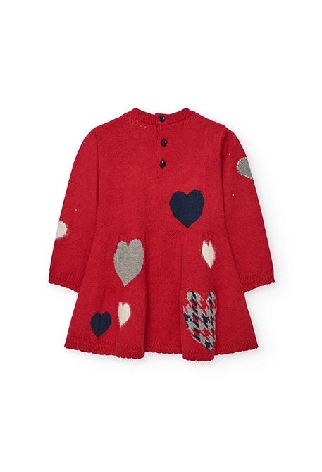 Vestit de punt grana cors