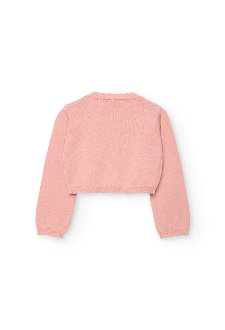 Rosa Tier-Mädchenjacke