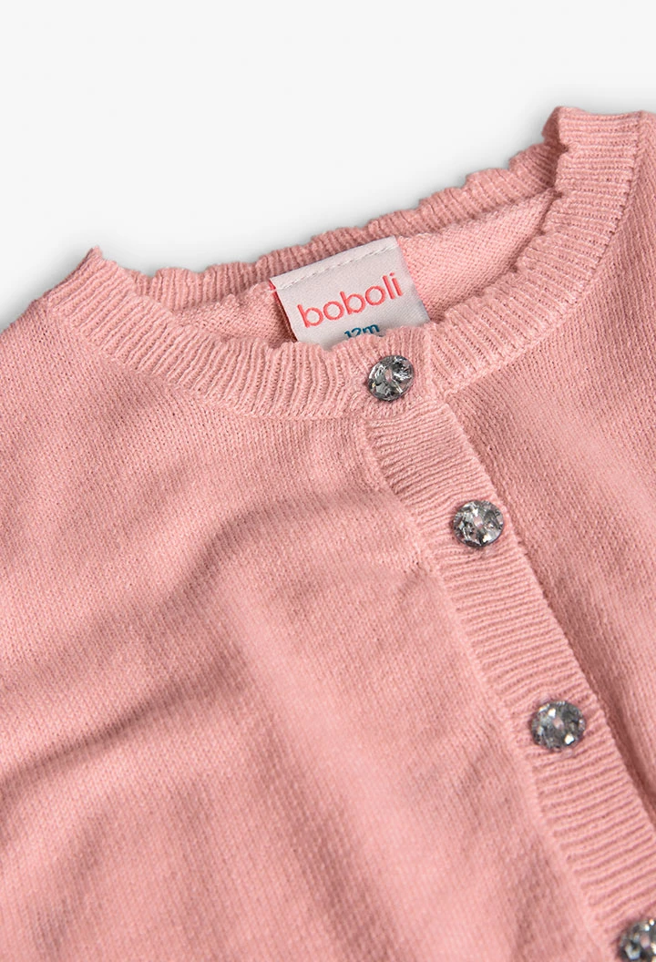 Giacca bambina rosa animale