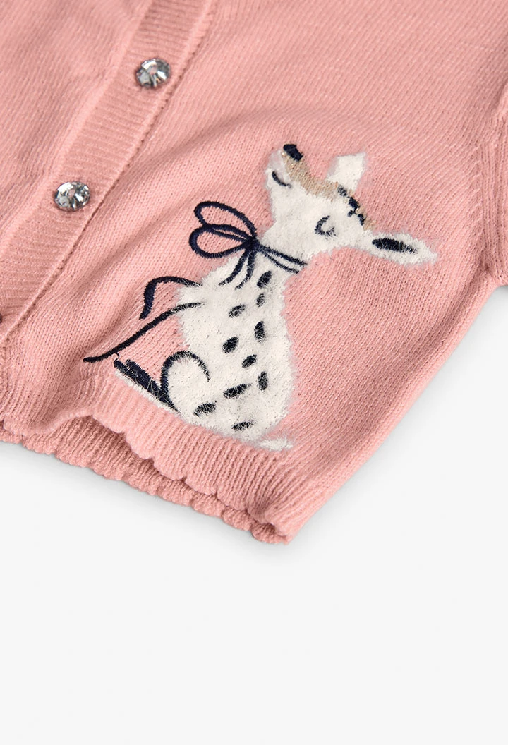 Pink animal girl´s jacket