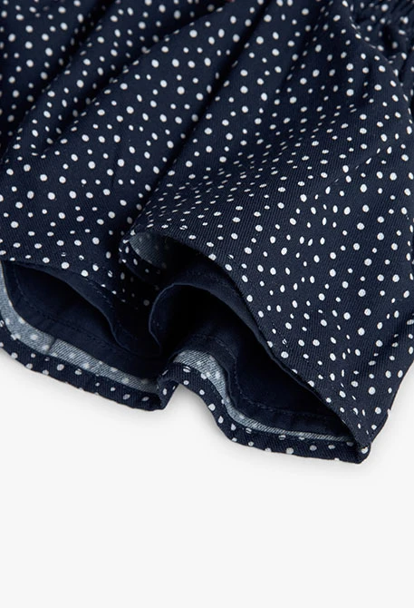 Navy blue polka dot skirt