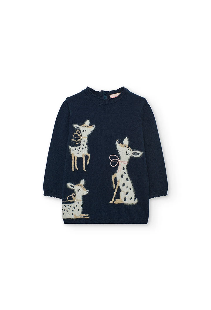 Robe bleu marine animaux