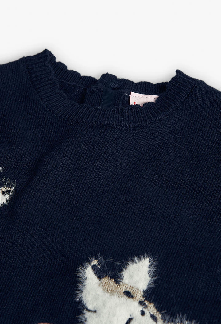 Robe bleu marine animaux