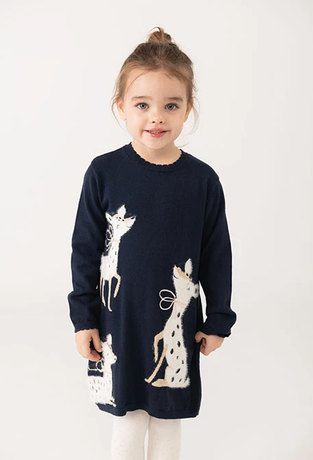 Vestit blau marí animals