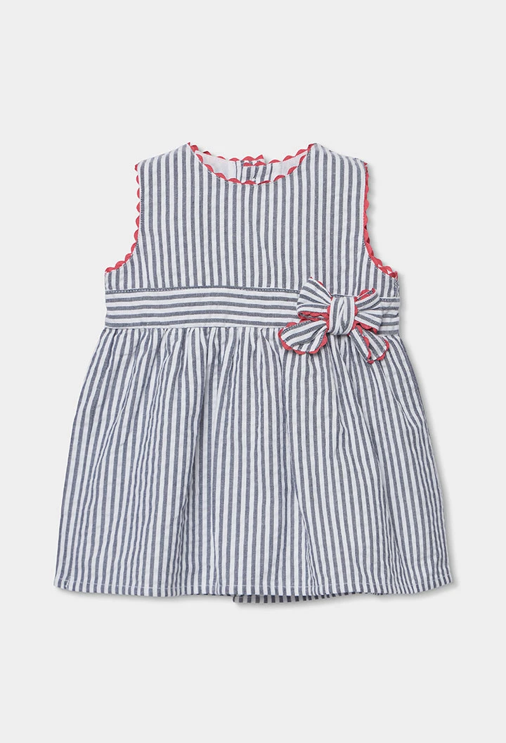 Vestit popelín de ratlles