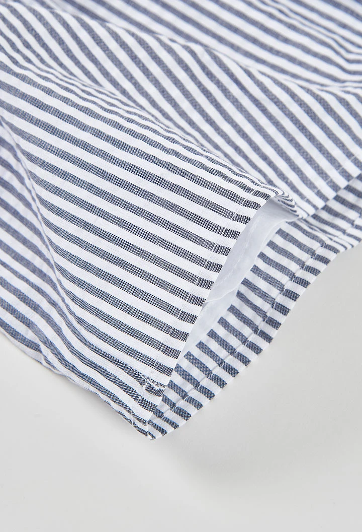 Vestit popelín de ratlles