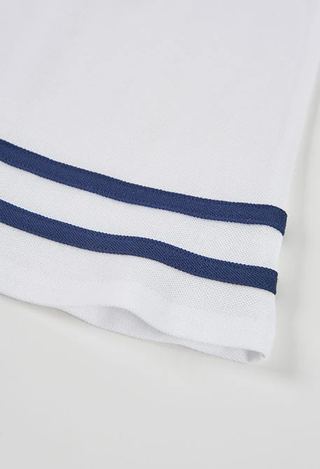 Vestido bebé blanco rayas