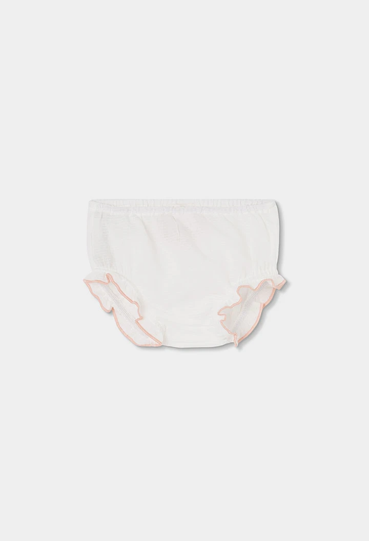 Vestit nadó blanc flors