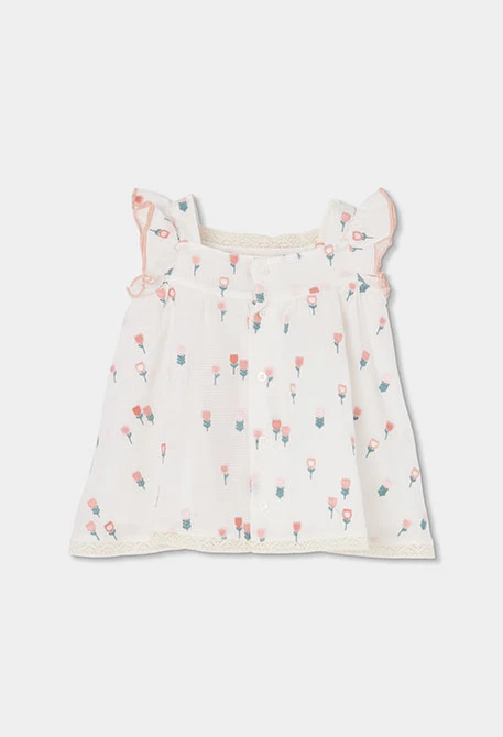 Baby dress white flowers