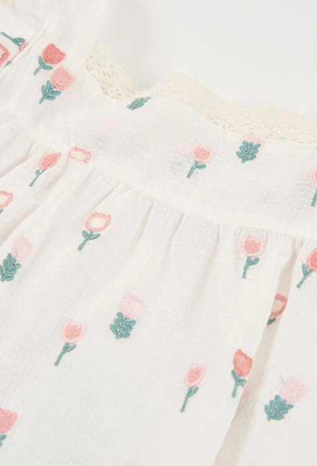 Baby dress white flowers