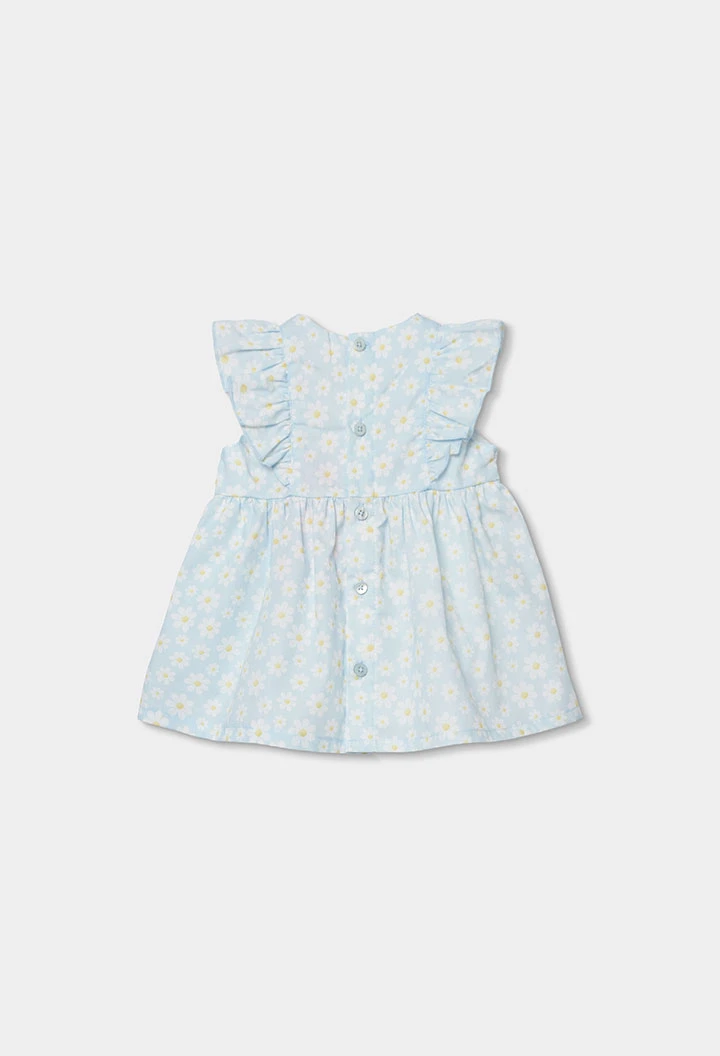 Vestito bebè popeline stampato a fiori