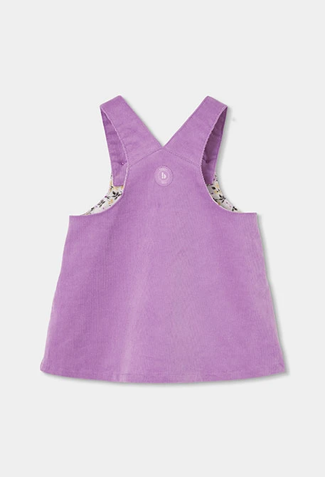 Embroidered floral lilac baby set