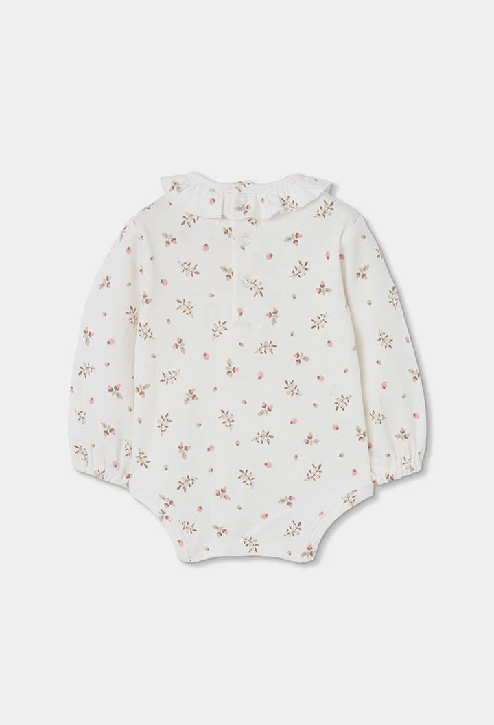 Conjunto bebé niña rosa bordado de fresas