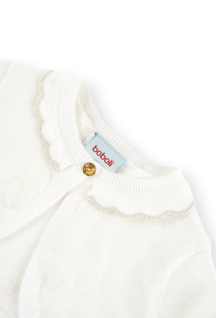 Boléro tricoté pour bébé fille