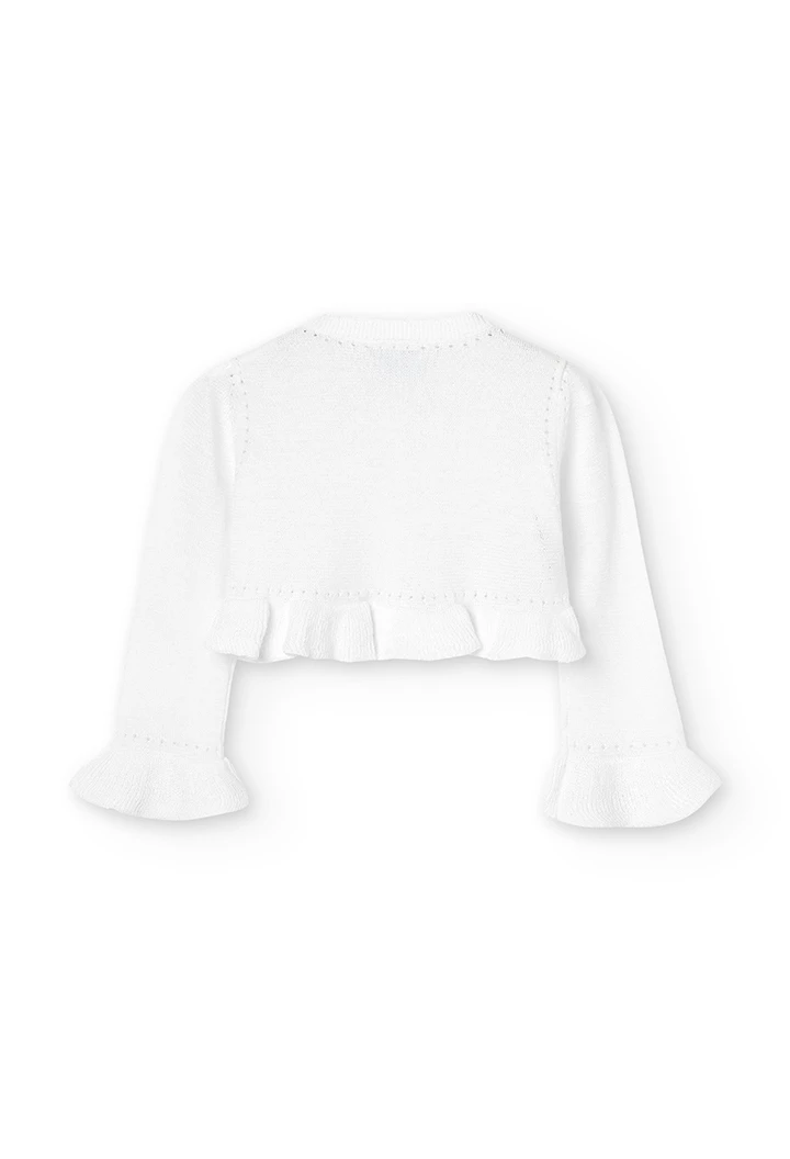 Knitwear jacket for baby girl