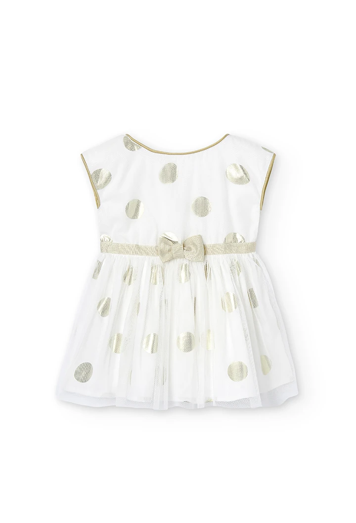 Satin dress polka dot for baby girl