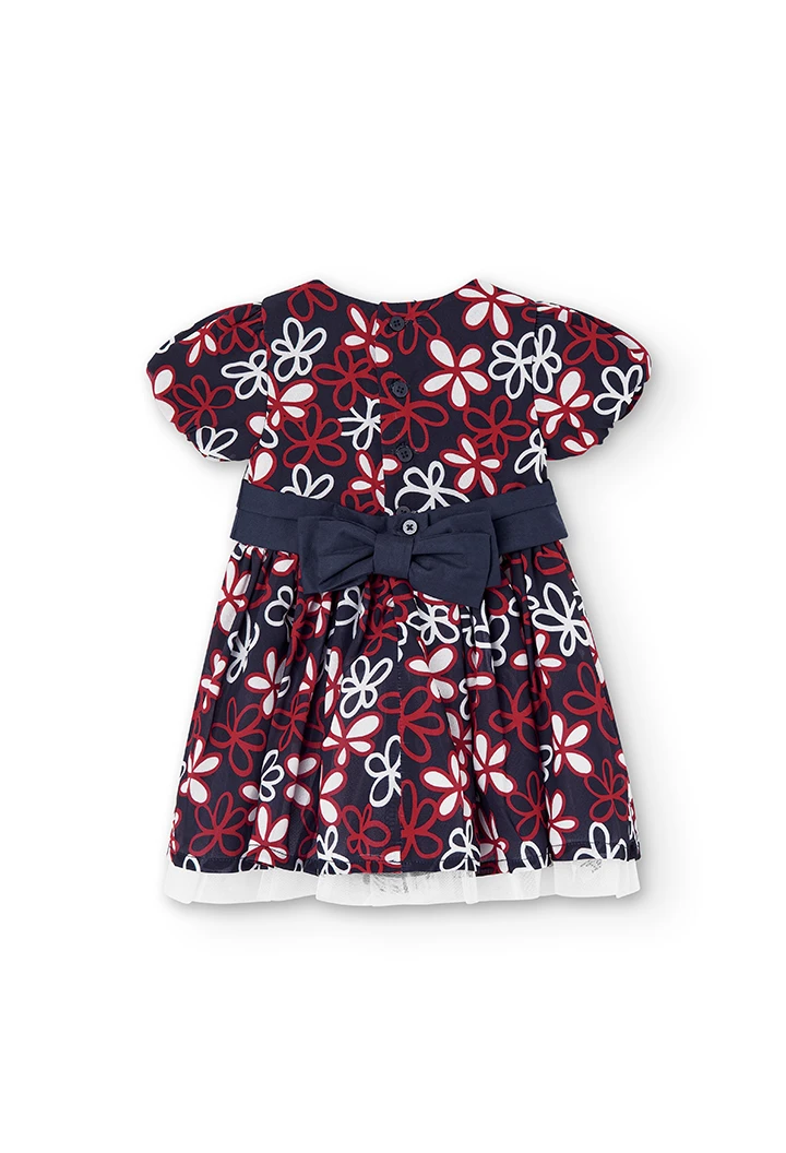 Chiffon dress floral for baby girl