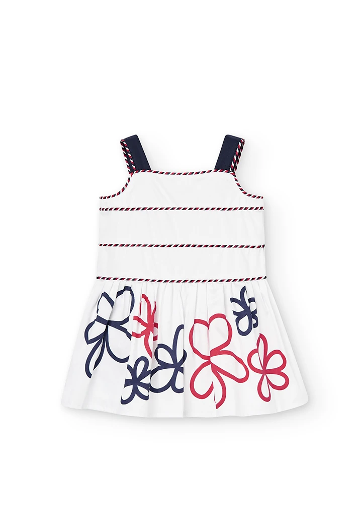 Satin dress suspenders for baby girl