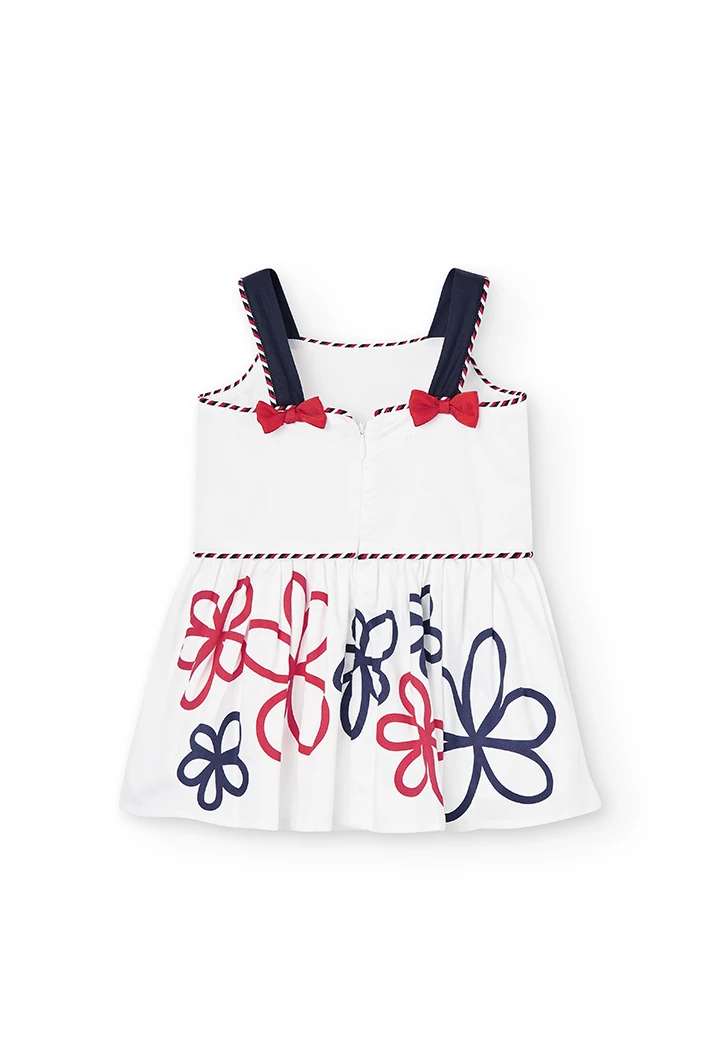 Satin dress suspenders for baby girl