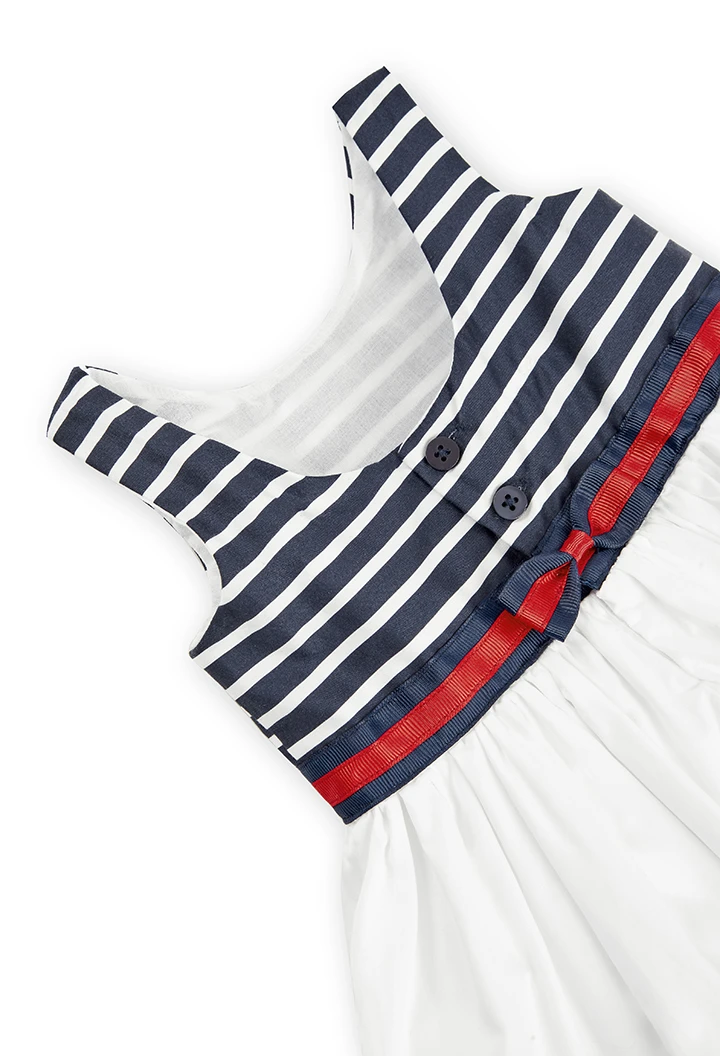 Vestido cetim sem mangas para o bebé menina