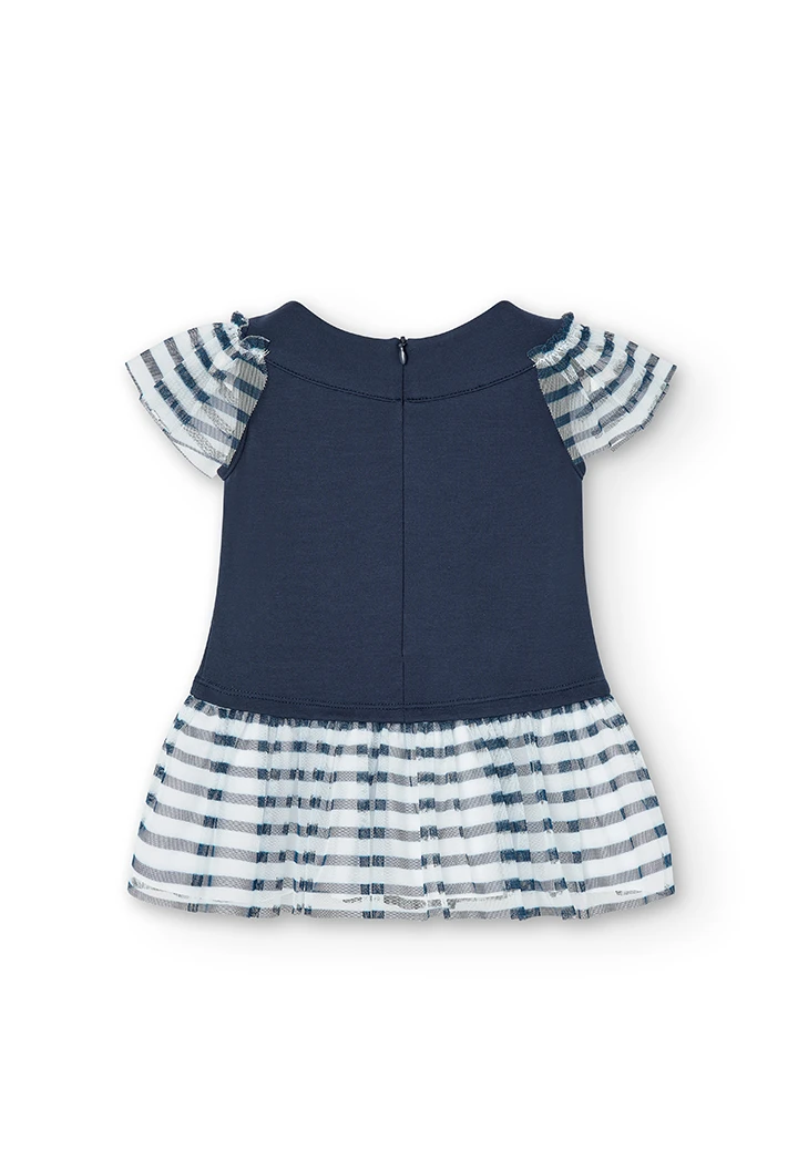 Vestido punto roma de bebé niña