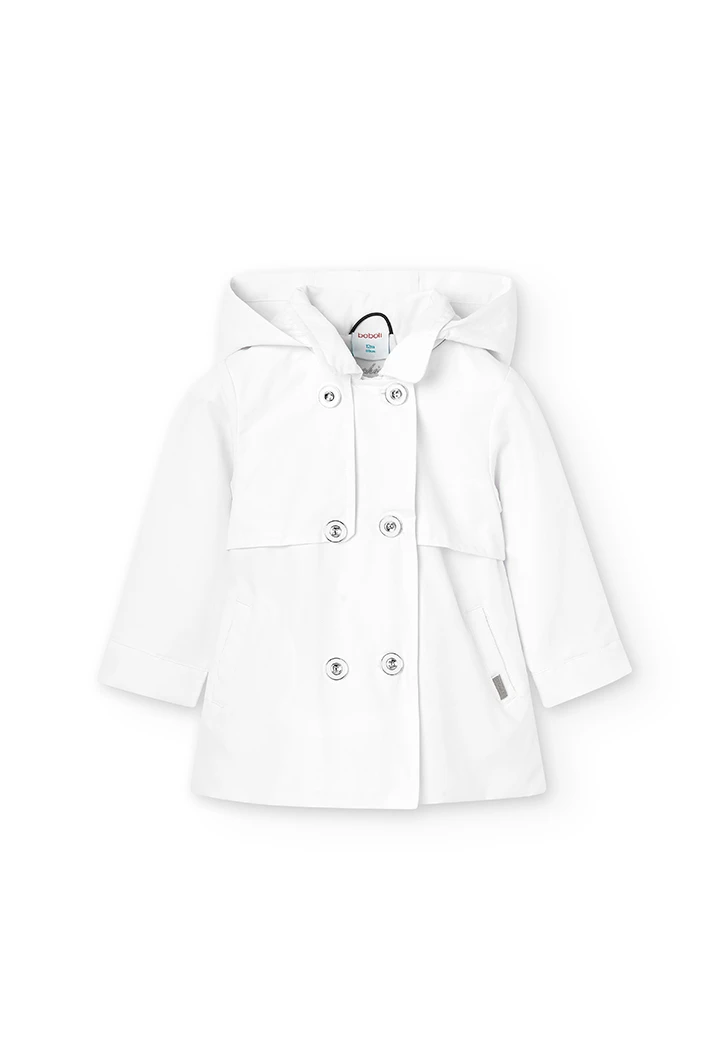 Parka tecido técnico para o bebé menina