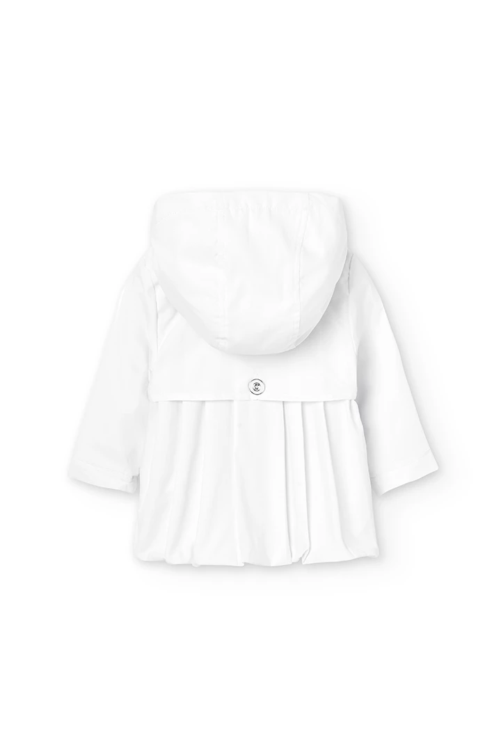 Technical fabric parka for baby girl