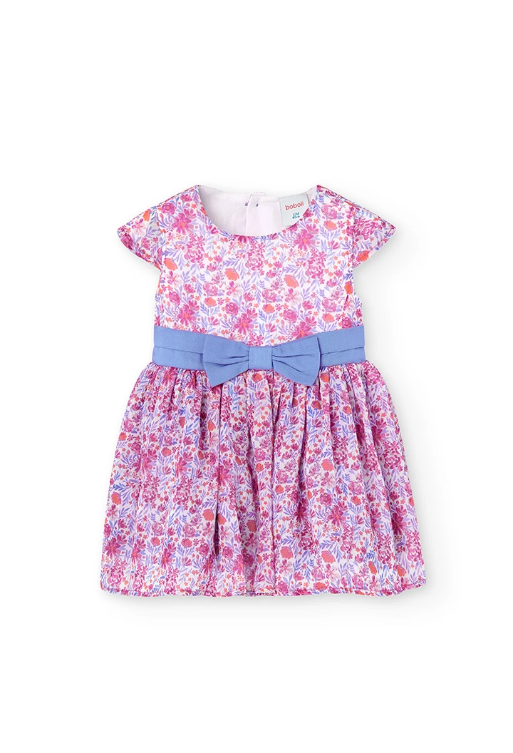 Chiffon dress floral for girl