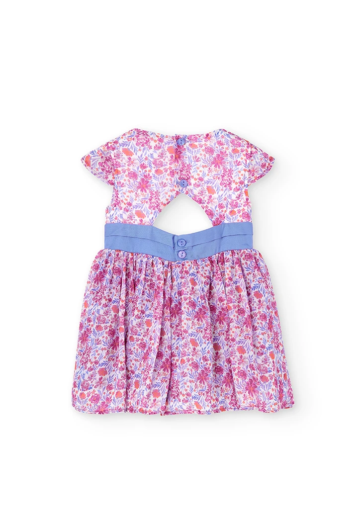 Chiffon dress floral for girl