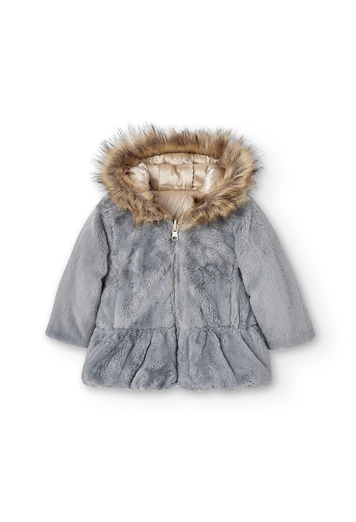 Parka réversible en toile technique pour bébé