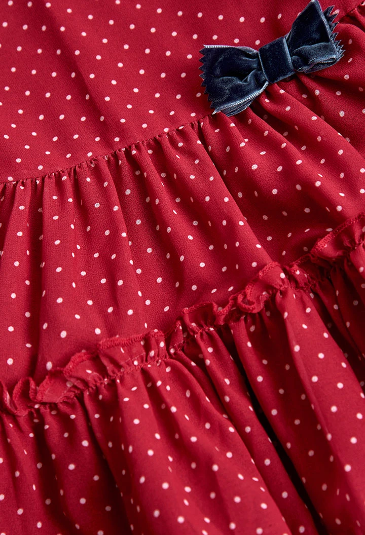 Chiffon dress polka dot for baby girl