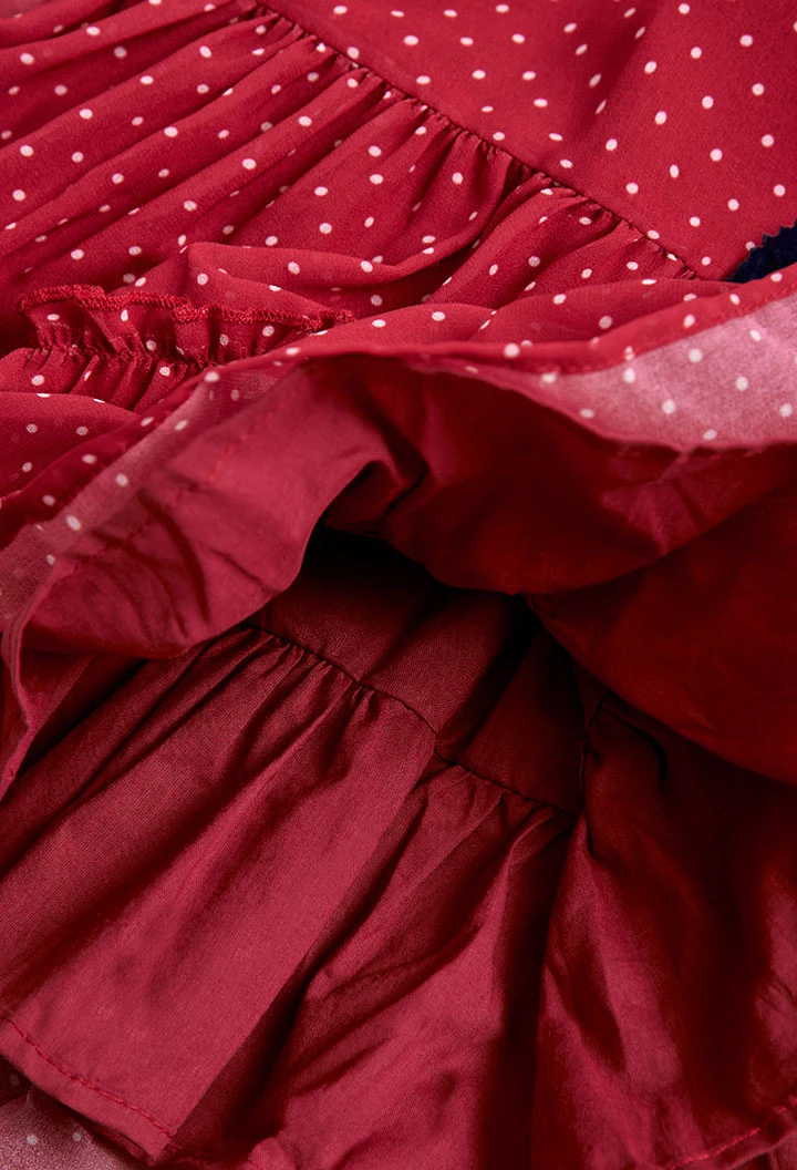 Robe a petits pois pour bébé fille