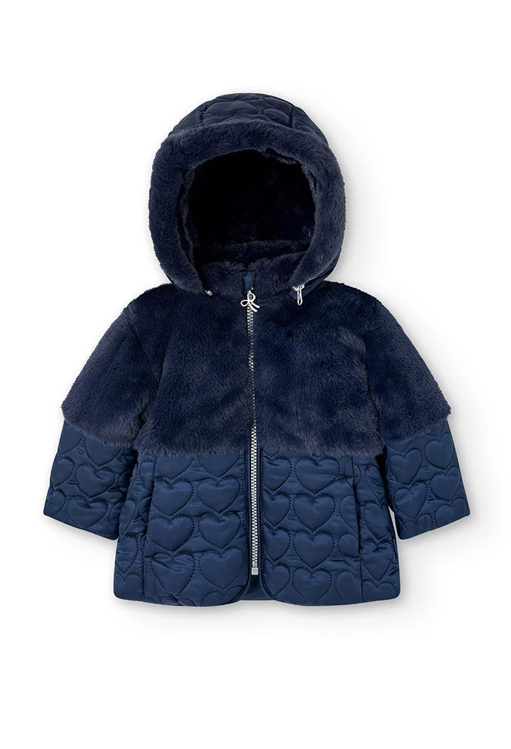 Parka tecido técnico para o bebé menina