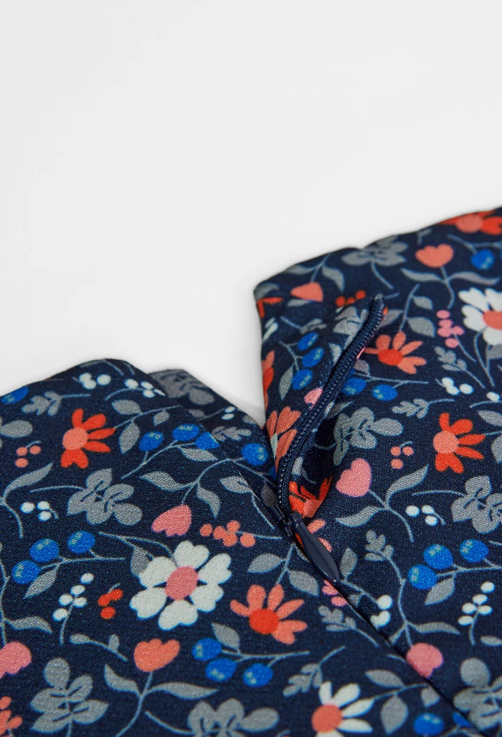 Vestido floral para o bebé menina