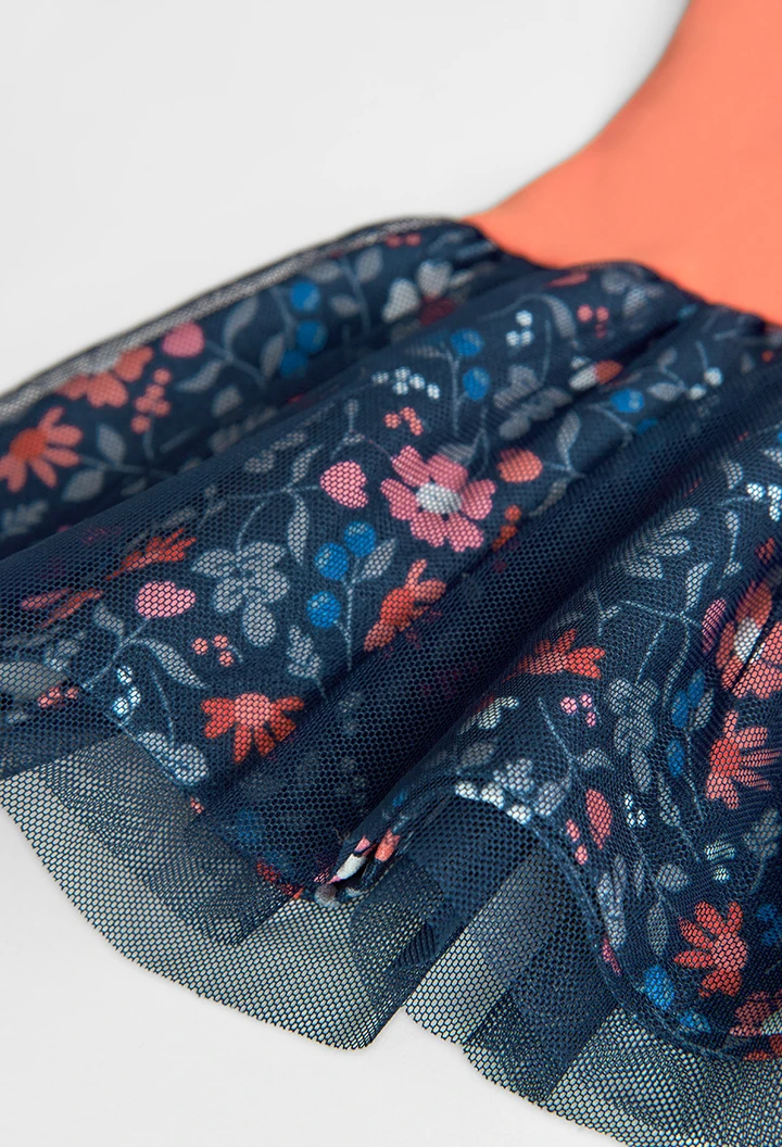 Combined dress for baby girl