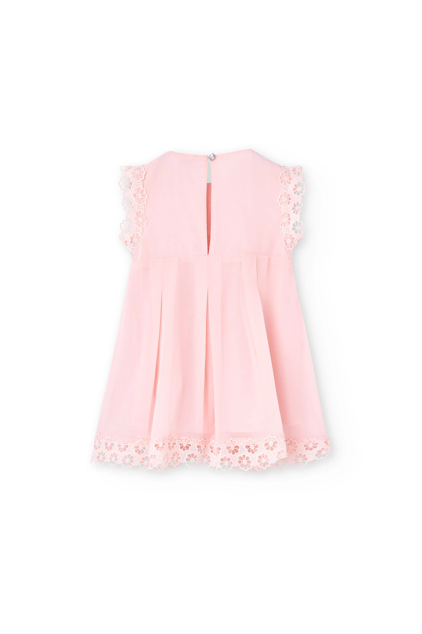 Baby girl s pink chiffon dress