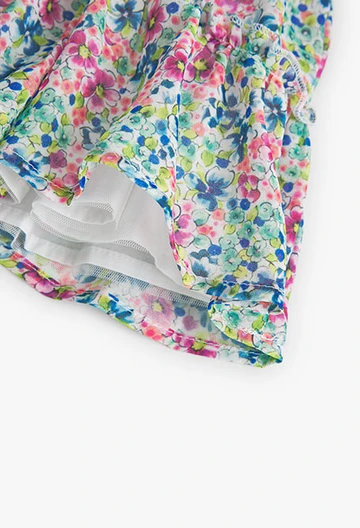 Baby Girl\'s Floral Print Chiffon Dress