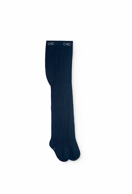 Baby girl navy blue tights best sale