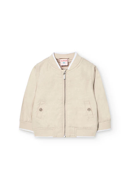Giubbino di lino per bambino in colore beige