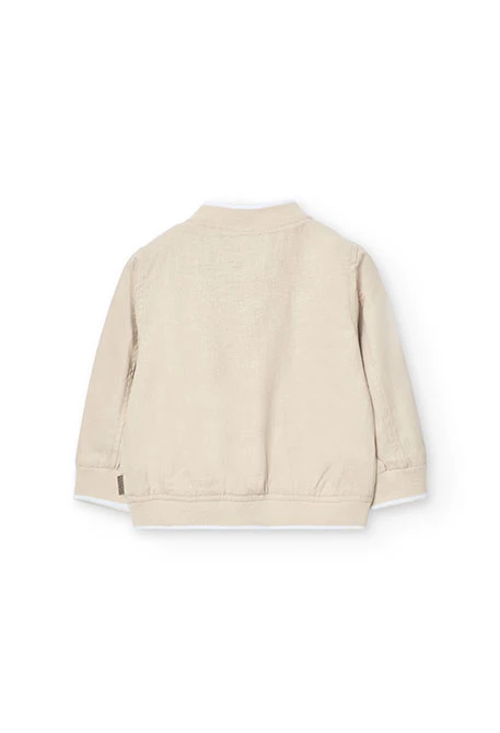 Veste de lin pour bébé garçon en couleur beige