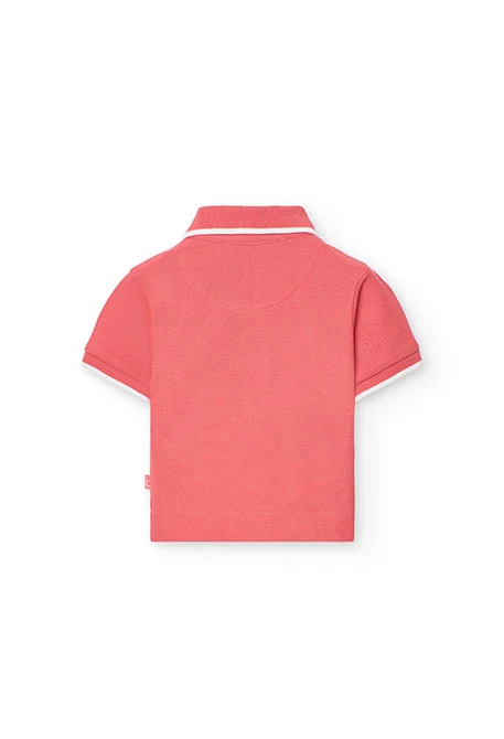 Baby-Pique-Poloshirt für Jungen in Rot