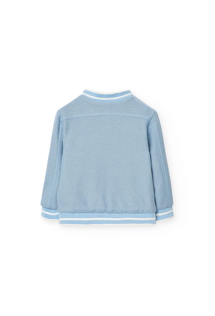 Giubbotto reversibile per bambino color blu navy.