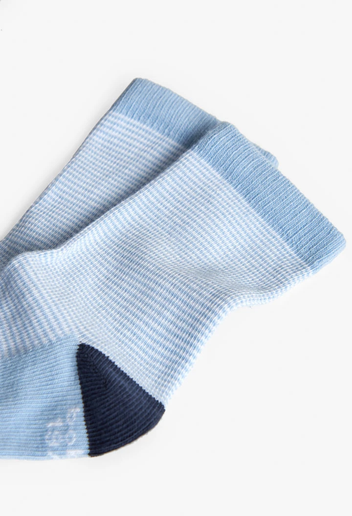 Pack of knitted socks for baby in beige colour