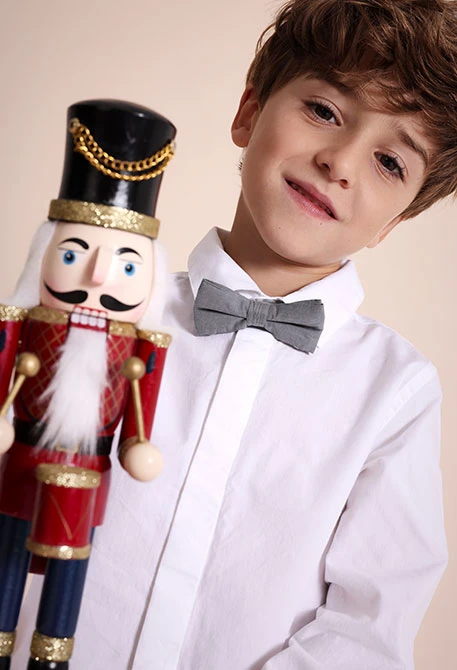 Camisa popelín blanco bebé