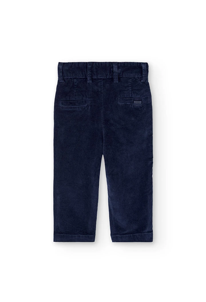 Marineblauer Mikrocargohose für Jungen