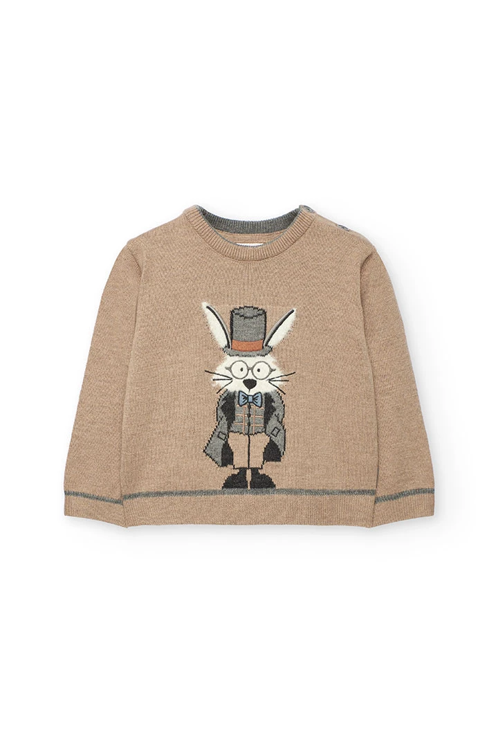 Jersey niño beige conejo
